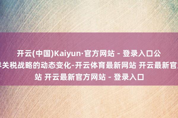 开云(中国)Kaiyun·官方网站 - 登录入口公司会密切热心外洋关税战略的动态变化-开云体育最新网站 开云最新官方网站 - 登录入口